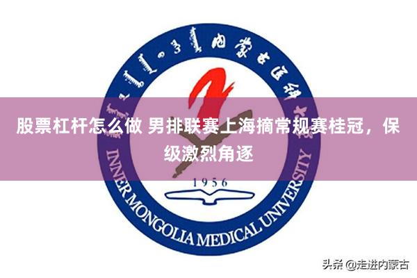 股票杠杆怎么做 男排联赛上海摘常规赛桂冠，保级激烈角逐