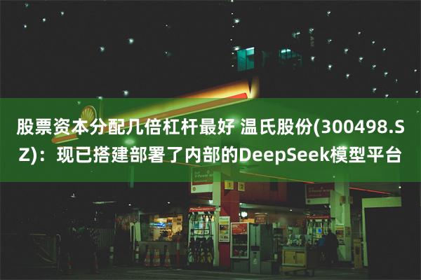 股票资本分配几倍杠杆最好 温氏股份(300498.SZ)：现已搭建部署了内部的DeepSeek模型平台