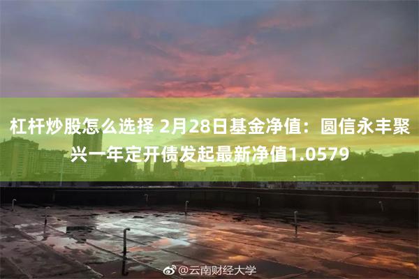 杠杆炒股怎么选择 2月28日基金净值：圆信永丰聚兴一年定开债发起最新净值1.0579